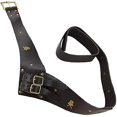A Pirates Life for Me Brown Leather Cutlass Sword Belt