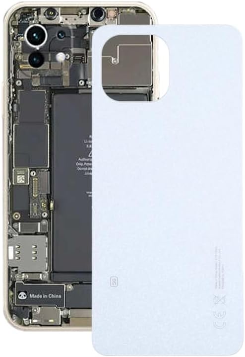 Cell Phone Replacement for Xiaomi 11 Lite 5G NE Battery Back Cover(White) Spare Parts