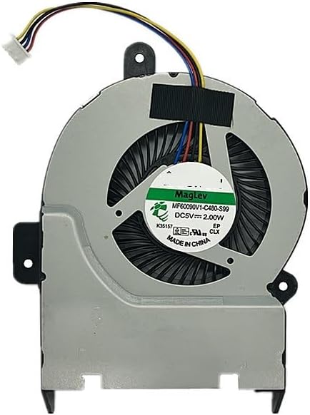CPU Cooler Cooling Fan Fits for K55 K55A X55 X55A K55X K55V K55VD X55U X55C Thickness 9 mm FAN P/N MF60090V1-C480-S99 Easy to repair