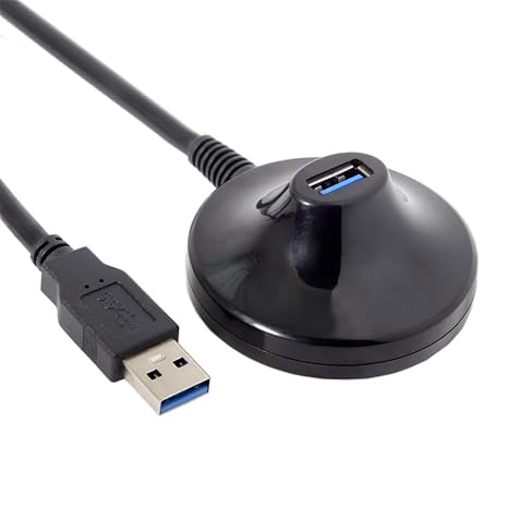 JSER xiwai 5Gbps USB 3.0 Type-A Male to Female Extension Dock Station Docking Cable 2.6ft for Phone Laptop 80cm