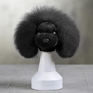 OPAWZ Model Dog Head Wig, Dog Mannequin Wig Black, Wig Only