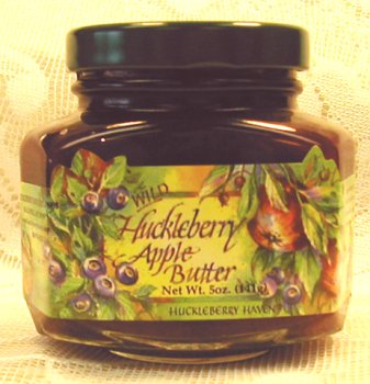 Wild Huckleberry Apple Butter, 5oz