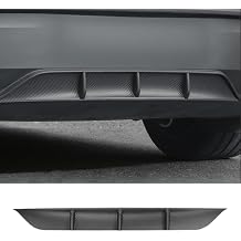 Rear Bumper Diffuser Lip Spoiler Guard Valance for Tesla Model Y Juniper 2025-2026 Trunk Lower Molding Protector Trim Panel Cover Accessories (Matte Carbon Fiber) Not fit 2026 Standard & Performance