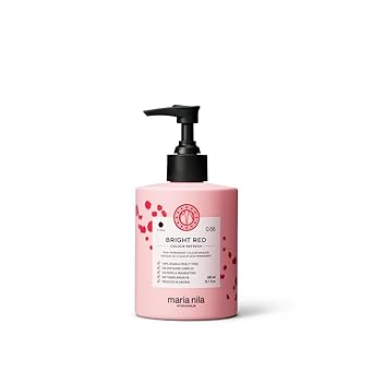 Maria Nila, Color Refresh Bright Red, Red Hair Mask, Semi-Permanent Pigments, 100% Vegan & Sulfate/Paraben free