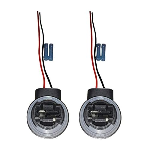Muzzys -Set of Two- 31564156 Wire Harness Pigtail Socket for LED and Standard Bulbs Turn Signal, Brake Light, DRL, Daytime Running Lights, Backup, Reverse Lights