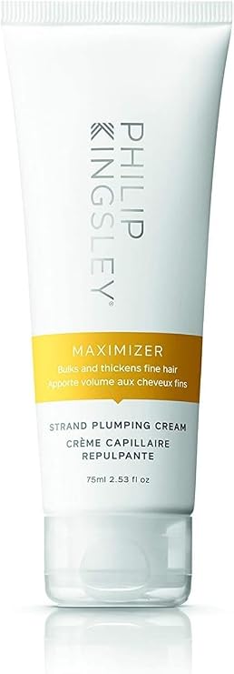 PHILIP KINGSLEY | Maximizer Strand Plumping Cream | Volume for Hair Smoothing | Volumizing for Fine, Flat, Limp, Flyaway Hair | Volumizer, Adds Body and Shine | 2.53oz