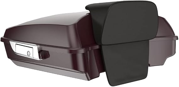 Razor Tour Trunk Pack &Backrest Pad Fit for Harley 1997-2026 Electra Glide FLHT, Road King FLHR, Street Glide FLHX