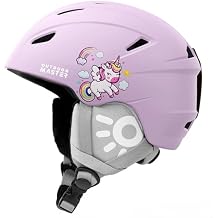 OutdoorMaster Anoa Kids Ski Helmet - Adjustable Snowboard Helmet - Durable PC Shell, Shock-Absorbing EPS Core & Cooling Vents - Certified Snow Sports Helmet for Boys, Girls & Youth