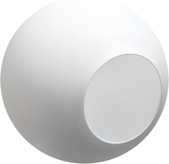 KCO Lighting Replacement Glass Globe Shade,Modern White Lampshade Glass Accessories for Pendant Wall Sconces (White)