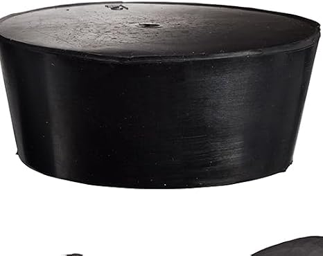 WidgetCo #12 Rubber Stoppers, Rubber Plugs, Tapered, Industrial Grade with 1 hole (Qty 1)