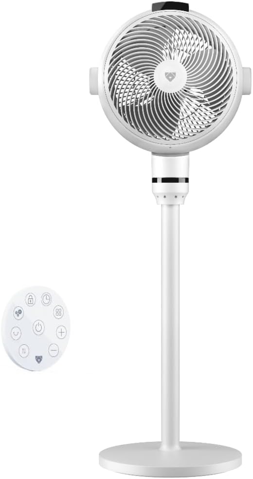 Airdog SF3 Smart Pedestal Fan Air Circulator with Temperature Sensor Remote