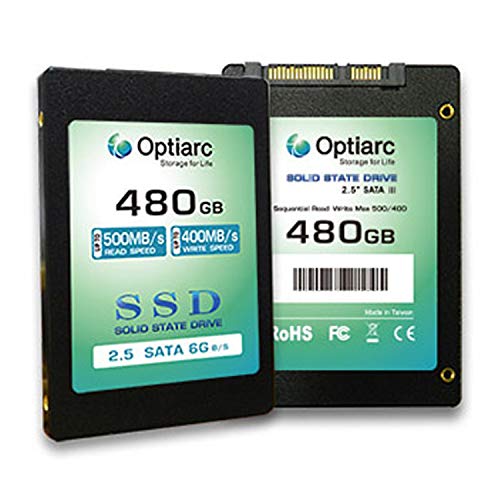 SSD 480GB Internal Solid State Drive - SATA III 6 Gb/s, 2.5" OPT480S325-R