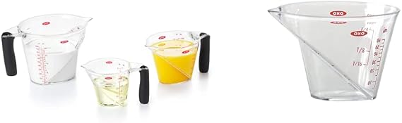 OXO Good Grips 3-Piece Angled Measuring Cup Set & Good Grips Mini Angled Measuring Cup