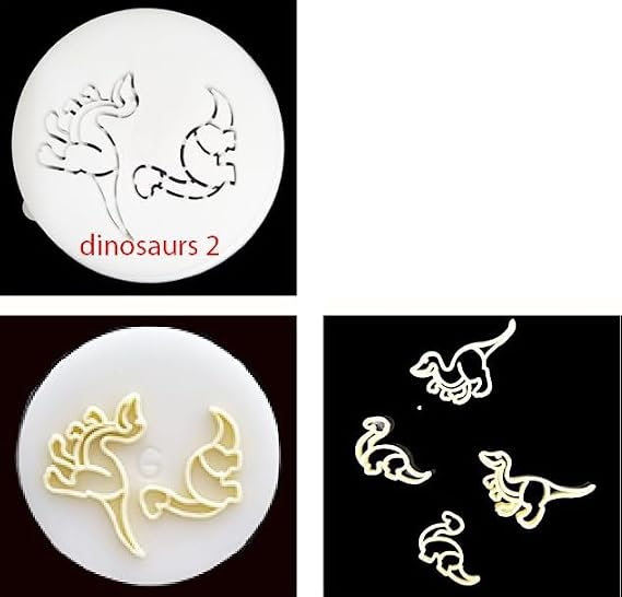 Fun Dinosaur Shaped Pasta Noodles Disc for Kids, Electric Philips Pasta Maker Attachments Machine, Automatic Pasta Maker, Kitchen Appliances (Dinosaurs 2), Standard