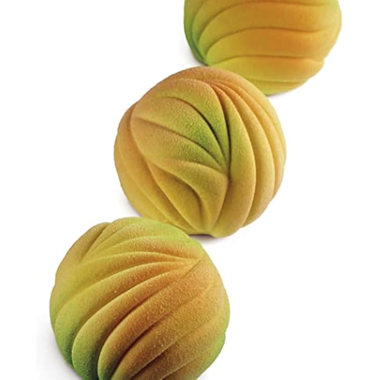 Dinara Kasko Mini Dunes silicone mold for Baking. Geometric 3D silicone mold for cake or mousse, 4pcs. by world famous pastry chef Dinara Kasko