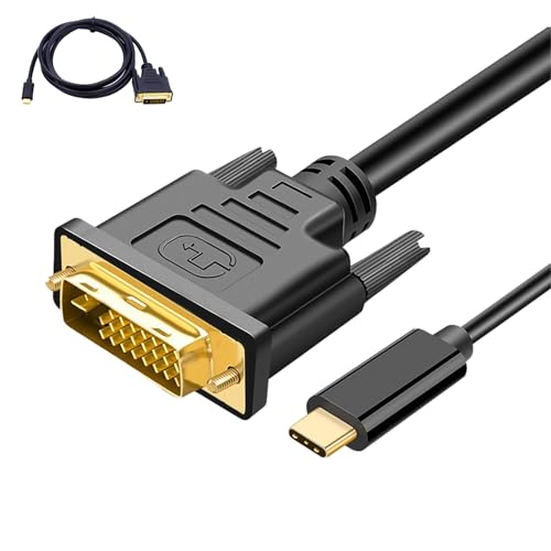 USB C to DVI Cable 6FT, Type-C to DVI Cable, Compatible with iPhone 15 ProMax, MacBook ProAir, iPad Pro, Dell XPS 13, Samsung