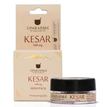 Upakarma Certified Natural, Pure and Organic Finest A++ Grade Kashmiri Kesar / Saffron Threads Mini Pack 0.5 Gram - Pack of 2