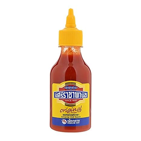 3 Set - Sriraja Panich, Original Sriracha Chili Sauce, Medium Hot, 230 g [Pack of 1 piece]
