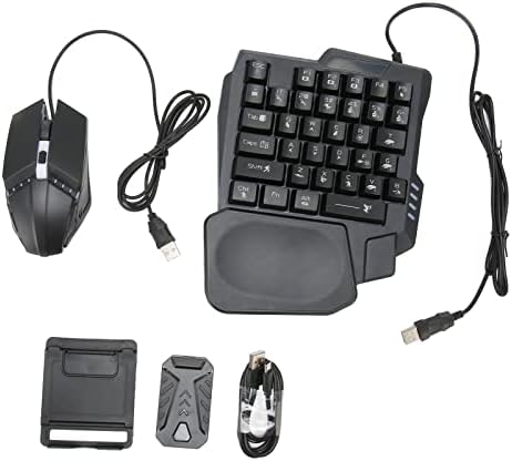 Greensen 4 in 1 Mobile Game Combo Pack, Mobile Gamepad Controller Gaming Keyboard Mouse Converter with Mix Pro Converter for Android