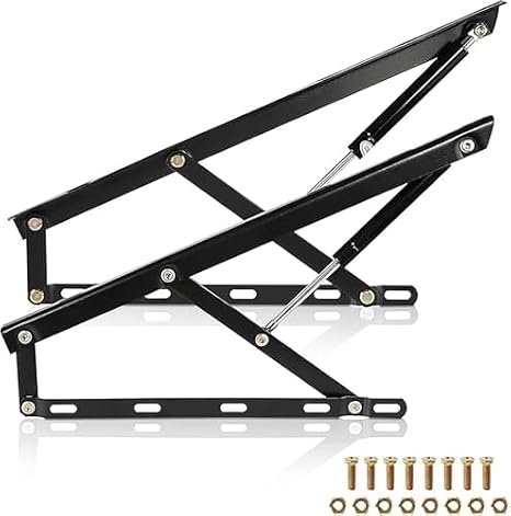 Heavy Duty Hydraulic Bed Lift Kit - Pneumatic Gas Spring for Storage Bed Box or Sofa Bed