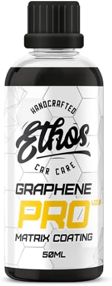 Graphene Coating PRO V2.0 10 Years of Protection | Advanced Graphene Coating for Cars | Extreme Hydrophobic Shine | Ethos Graphene Coating Paint Protection (50ML)
