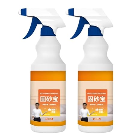 Concrete Crack Filler,Sand Fixing Agent Agent, Sand Fixing Agent Wall Protection Spray,Anti-Sand Base Surface Reinforcement, Multiuse Invisible Waterproofing Agent (2pcs)