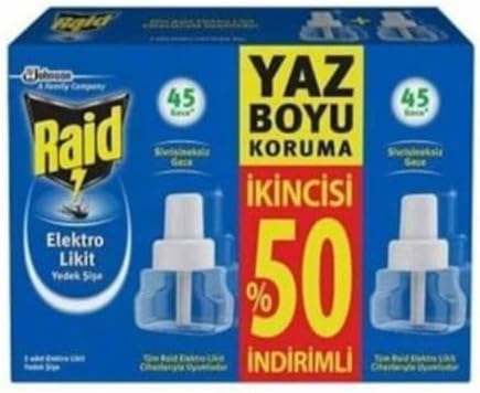 Raid - Elektrolİkİt Sİnek Kovucu Yedek 2'lİ 45+45 Gece