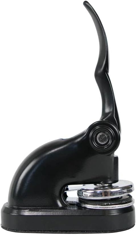 Monogram Book Embosser, Desktop Model (Monogram, Black Desk Seal)