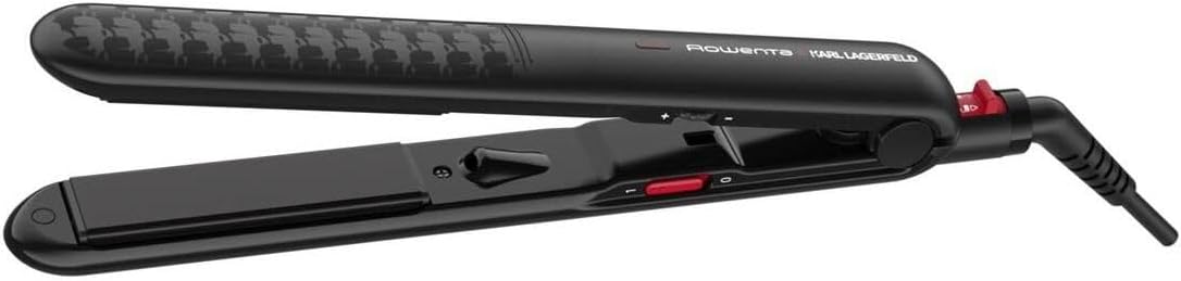 Rowenta SF321LF0 X Karl Lagerfeld Optiliss 10 Temperature Adjustable Ceramic Plate Hair Straightener