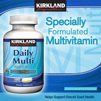 KIRKLAND Daily Multivitamin & Minerals, 500 Tablets