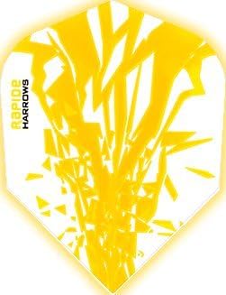 Harrows Rapide Dart Flights - 100 Micron - Standard - 1 Set (3) (Yellow)
