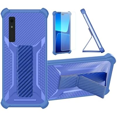 bojioderf Case Compatible for Onyx Boox Palma Phone Case Cover [with Tempered Glass Screen Protector] Hybrid Case [Folding Support Magnetic] [Frosted Anti-Fingerprint] Blue