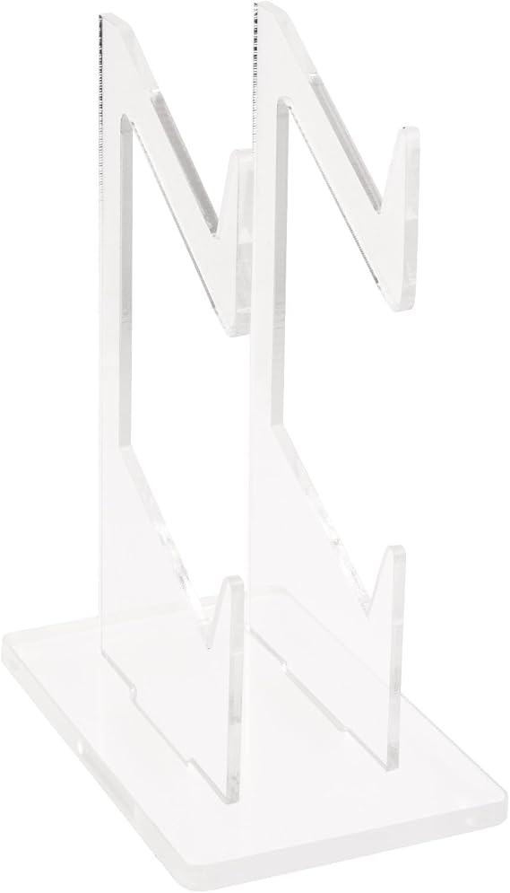 Double-Layered Acrylic Games Controller Holders, Universal Headphone and Gaming Controller Stand, Transparent Dual Gamepad Controller Holder for Desk Table