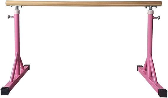 Ballet Barre, Height Adjustable Barre Pole with Non-Slip Feet, Freestanding Dance Exercise Equipment for Home and Studio (Color : White, Size : 1 M) (White 1.5 M) (Pink 1.5 M)