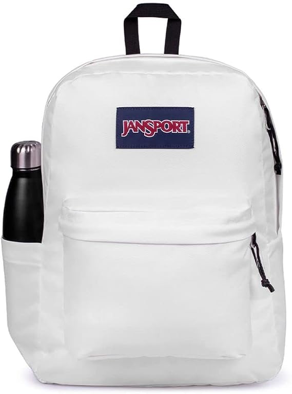 JanSport SuperBreak Backpack - Lightweight School Pack, White