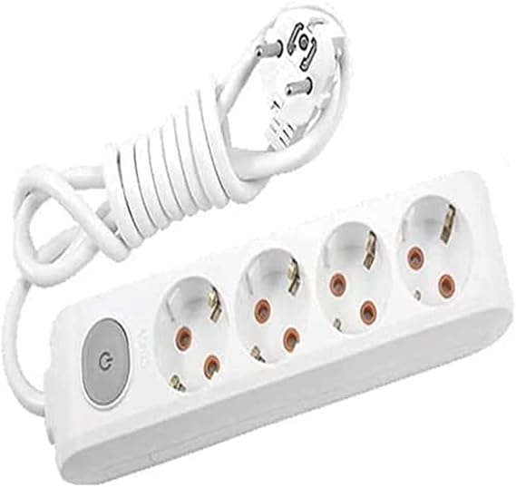 Viko Multi-Let 4lü Anahtar-Topraklı Kablolu Ç.K 5m Priz