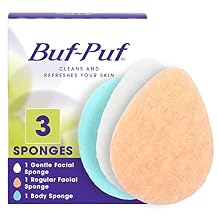 Multi Pack, Gentle Facial Sponge,Regular Facial Sponge, Body Sponge, Dermatologist Developed, Removes Deep Down Dirt & Makeup Causes Breakouts and Blackheads, Reusable, Exfoliating