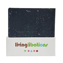 LIVING LIBATIONS - Organic Cleansing Charcoal Soap Bar | Natural, Wildcrafted, Vegan Clean Beauty (4.2 oz | 120 g)