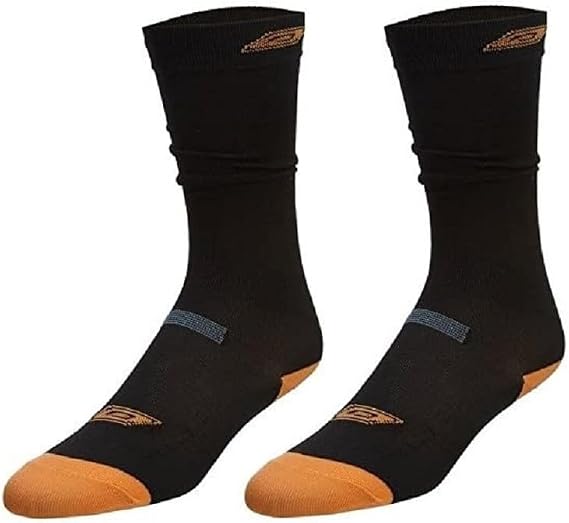 PowerTek v3.0 Roller/Ice Hockey Long Compression Skate Socks - (2) Pair Pack