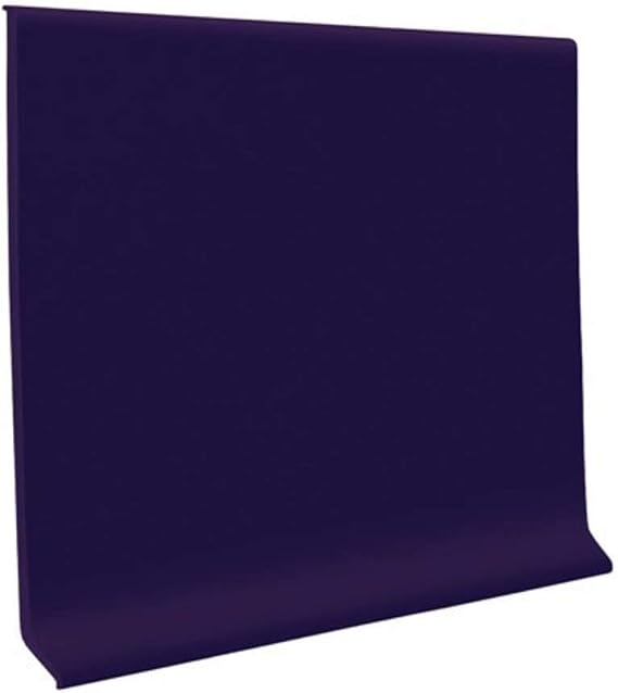 Roppe 700 Series 1/8" Rubber/Vinyl Mix (Type TP) Aubergine, 4" H X 120' L X 1/8" W (120' Coil)