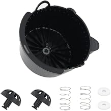 185774-000-000 Brew Basket with 2PCS Bottom Spring Loaded Stopper Kits Replacement for Mr Coffee Maker Replace Parts 112435-000-000, 112435000000, 112435 000 000
