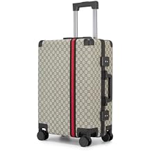 VH&GRED Fashionable & Durable Leather Suitcase - Lightweight Large Travel Luggage for Women with 4 Spinner Wheels, TSA Lock, Water-Resistant Elegant Design