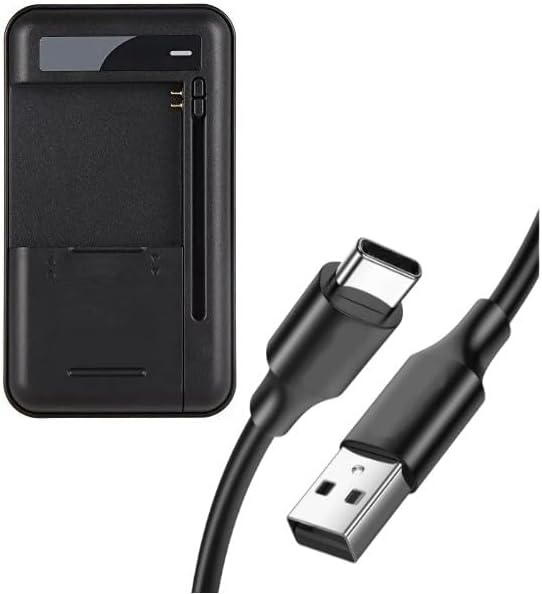 Universal External Battery Charger with Type-C Input Side Connectors, Fast Charging Portable Charger With LED Indicator for Mobile &amp; Digital Camera Batteries