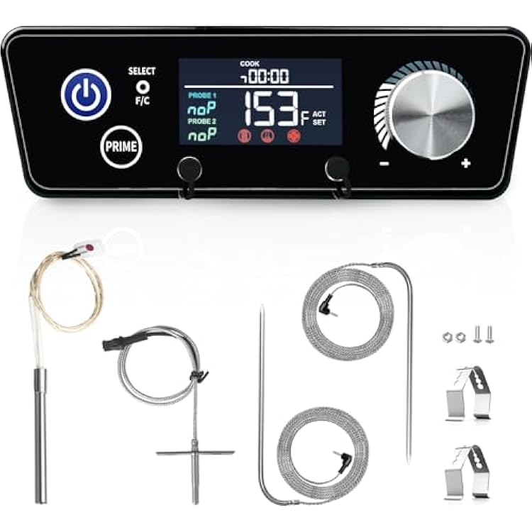 PID Control Board for Pit Boss Vertical Pellet Smoker Digital Thermostat Controller Trapezoid Panel Pitboss Series 3  4  5  7 Grill Replacement Parts BBQ Kits