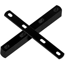 6 PCS 12" Flat Mending Plate, Straight Metal Brace Bracket with Slot Hole Fits 3/8" Bolt, 8 Gauge, Max. Load 110 lb