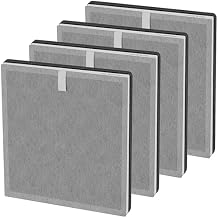 4 Pack PEAIRPLG 3-in-1 Replacement Filter Compatible with Pure Enrichment Air Puri-Fier Filter Purezone Air Purifier Replacement Filter Fit for Pure Air Filter Replacement