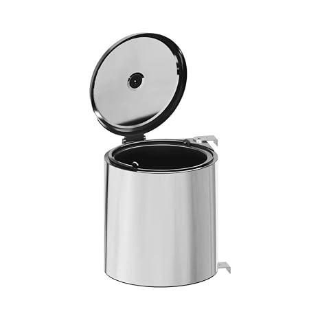 Starax S-2251-SS Krom Paslanmaz Çöp Kovası 10 Lt
