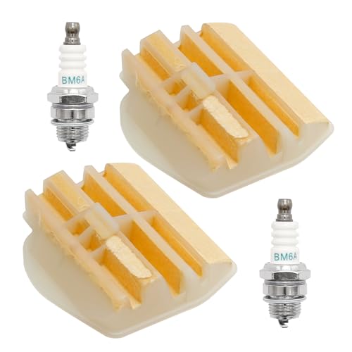 Anxingo 2 Pcs 544080802 Air Filter Replacement for Husqvarna Chainsaw 445 445E 450 450E, 544 08 08-02 Air Filter Replacement for Jonsered 2250 2245 Part