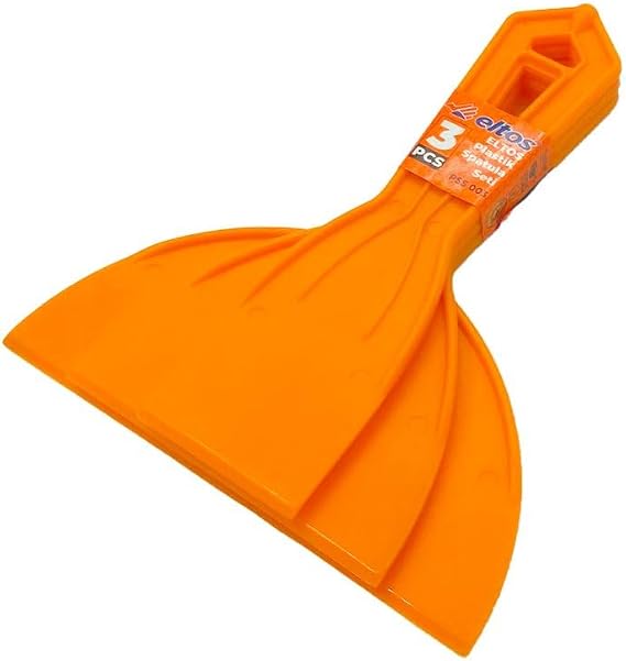 Eltos Plastik Spatula Seti, 3'lü, 50-100-150 mm Boylar, 18 cm Uzunluk, Pratik, Çok Amaçlı, Dayanıklı, Hobi, Boya, Alçı, Derz, Harç Karıştırma İçin Uygun, Kolay Temizlenebilir, Ekonomik Spatula Takımı