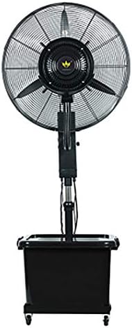 Oscillating Misting Fan, Adjustable Height Spray Mist Fan, Movable Atomizing Humidifier, Industrial Spray Fan Oscillating Standing Floor Fan (Copper 750mm)